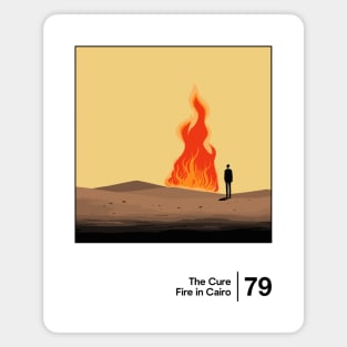 Fire in Cairo / Minimal Style Graphic Artwork Design Magnet